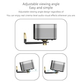thumbnail of Support Mural Vidéoprojecteur Pliable Réglable En Alliage D'Aluminium Argenté Argent YONIS