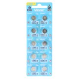 thumbnail of 10 Stück Knopfzellen AG9, L936, SR936, SR45, 394, 524, RW33 Alkaline Batterie