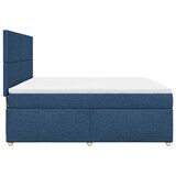thumbnail of vidaXL Boxspringbett mit Matratze Blau 180x200 cm Stoff