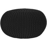 thumbnail of LABEL51 - Poef gebreid 70 cm zwart