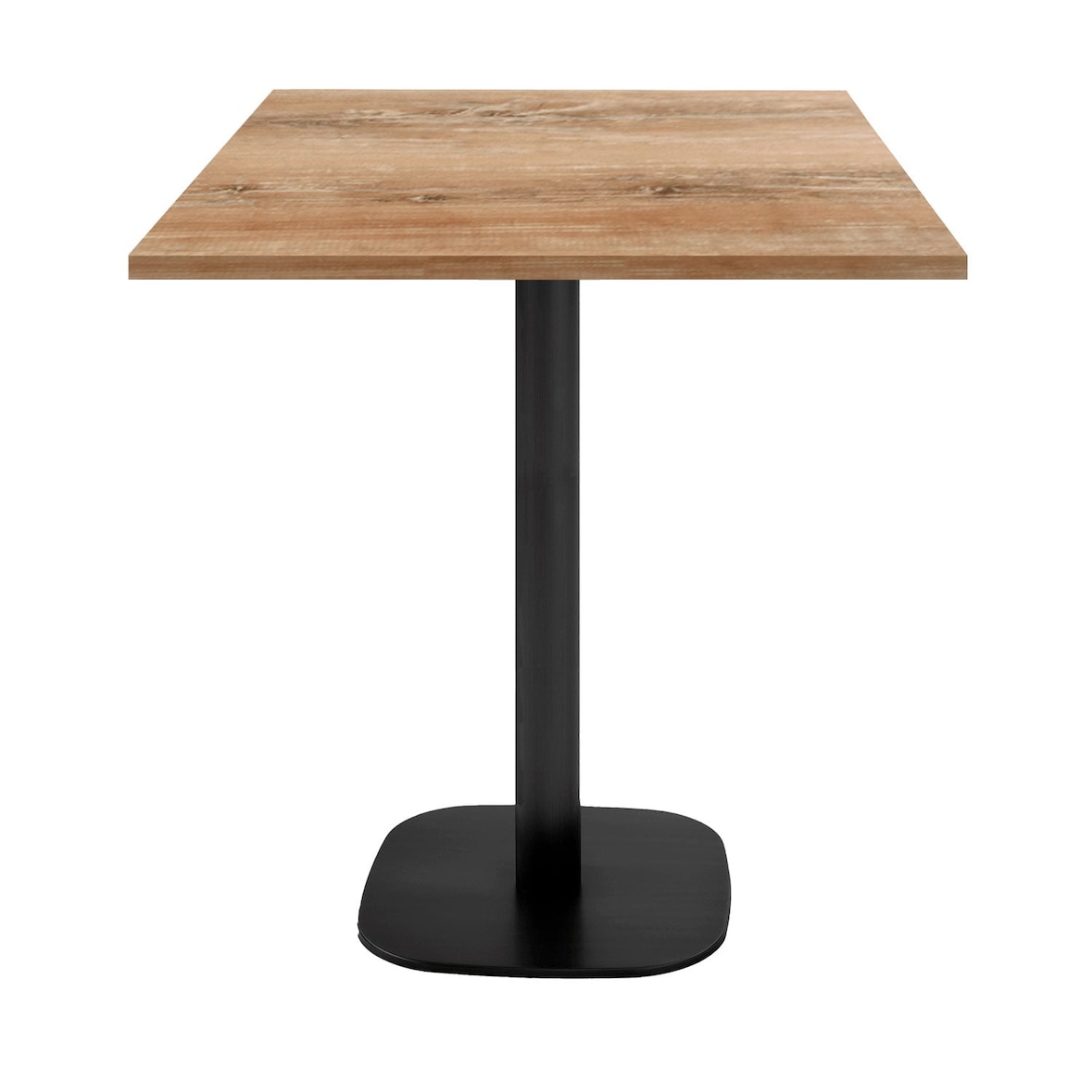 Restootab - Tavolo alto snack 70x70cm - Round piano laminato snack legno slovene