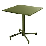 thumbnail of Mesa cuadrada de jardín tipo bistró con tapa plegable verde caqui