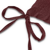 thumbnail of Sitzkissen Stuhlkissen 40x40 OEKO-TEX  - dunkelrot weinrot Sitzauflage Bank Polster Sitzpolster mit Bändern / Schleife, Indoor / Outdoor