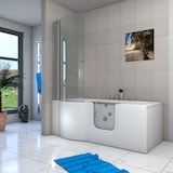 thumbnail of Seniorendusche und Wanne mit Whirlpool S12D-TH-WP-R Dusche 85x170cm