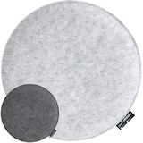 thumbnail of 30mm Filz Sitzkissen Rund Ø 35cm Stuhlkissen Sitzauflage Weich 2-farbig Grau
