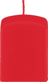 Eine rote Kerze.