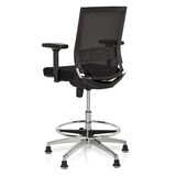 thumbnail of Luxe verhoogde bureaustoel TOP WORK 77 Stof / netstof, zwart (max. 79 cm hoog) hjh OFFICE