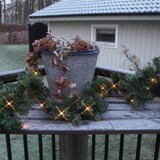 thumbnail of LED Tannengirlande Weihnachtsgirlande beleuchtet 30LED Batterie Timer 2,50m grün