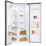 thumbnail of Exquisit Side-by-Side Kühlschrank | 513 l Nutzinhalt, Energieeffizienzklasse E, 39 dB | No Frost | Schnellgefrieren | SBS520-CF-040E inoxlook-az