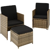 thumbnail of tectake Conjunto de ratán Palermo   natural - 403563