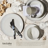 thumbnail of tectake Serviesset Mare van aardewerk, voor 6 personen, 30 delig, zandkleur