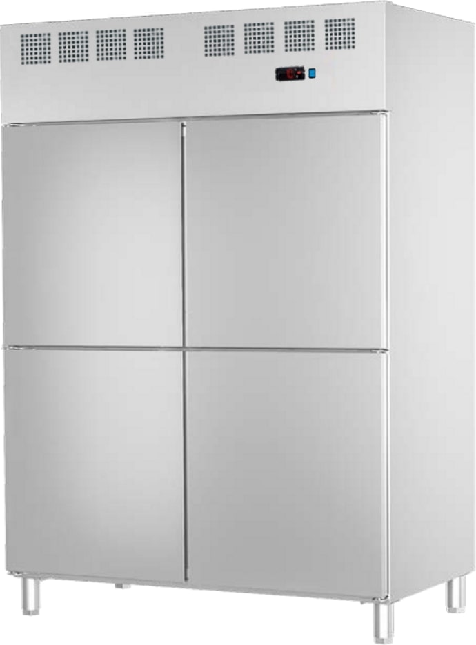 Gefrierschrank 4 türen 530x650 gn 2/1 oder 400x600 - 1400x820x2010 mm - 1250 W 230/1V - 78699509 Eurast