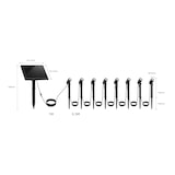 thumbnail of Lumisky 8 MINI ROUNDY 100LM Vernetzte Solarstrahler Stahl Schwarz