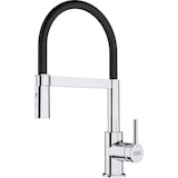 thumbnail of Franke Messing Hochdruck Armatur Lina Semi-Pro Brause Chrom schwarz 115.0626.085