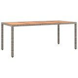 thumbnail of vidaXL 9-tlg. Garten-Bistro-Set mit Kissen Grau Poly Rattan