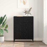 thumbnail of vidaXL Sideboard Schwarz Eichen-Optik 34 x 69.5 x 90 cm Holzwerkstoff