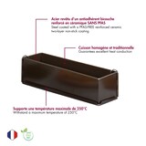 thumbnail of Gobel - Pâté long uni - antiadhérent - à charnière - fond démontable - 300 x 80 x 80 mm - 219710