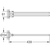 thumbnail of Grohe Handtuchhalter ESSENTIALS 2-armig