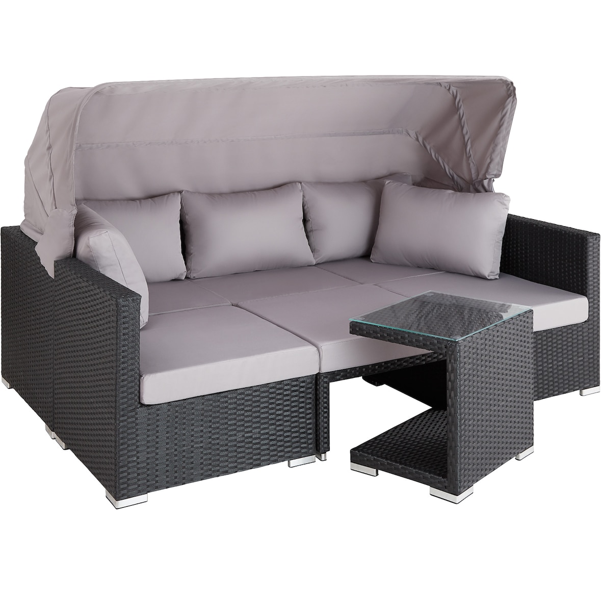 Rattan Lounge mit Aluminiumgestell San Marino  
1
