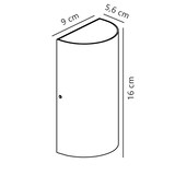 thumbnail of Applique murale ROLD Round Métal Noir, H.16 - IP54 - LED Module / Extérieur