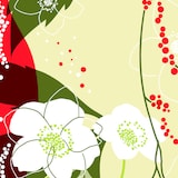 thumbnail of Airlaid Serviette Diana, 40 x 40 cm, 50 Stück - Mank - Weihnachtsserviette Amaryllis