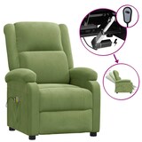 thumbnail of vidaXL Elektrischer Massagesessel Hellgrün Samt