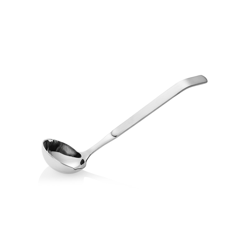 18x Saucenlöffel Kitchen Tool Buffet, Ø 6,5 cm, 21,5 cm, Chromnickelstahl