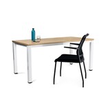 thumbnail of Rocada silla confidente con respaldo de maya 938M. Asiento tapizado color rojo.