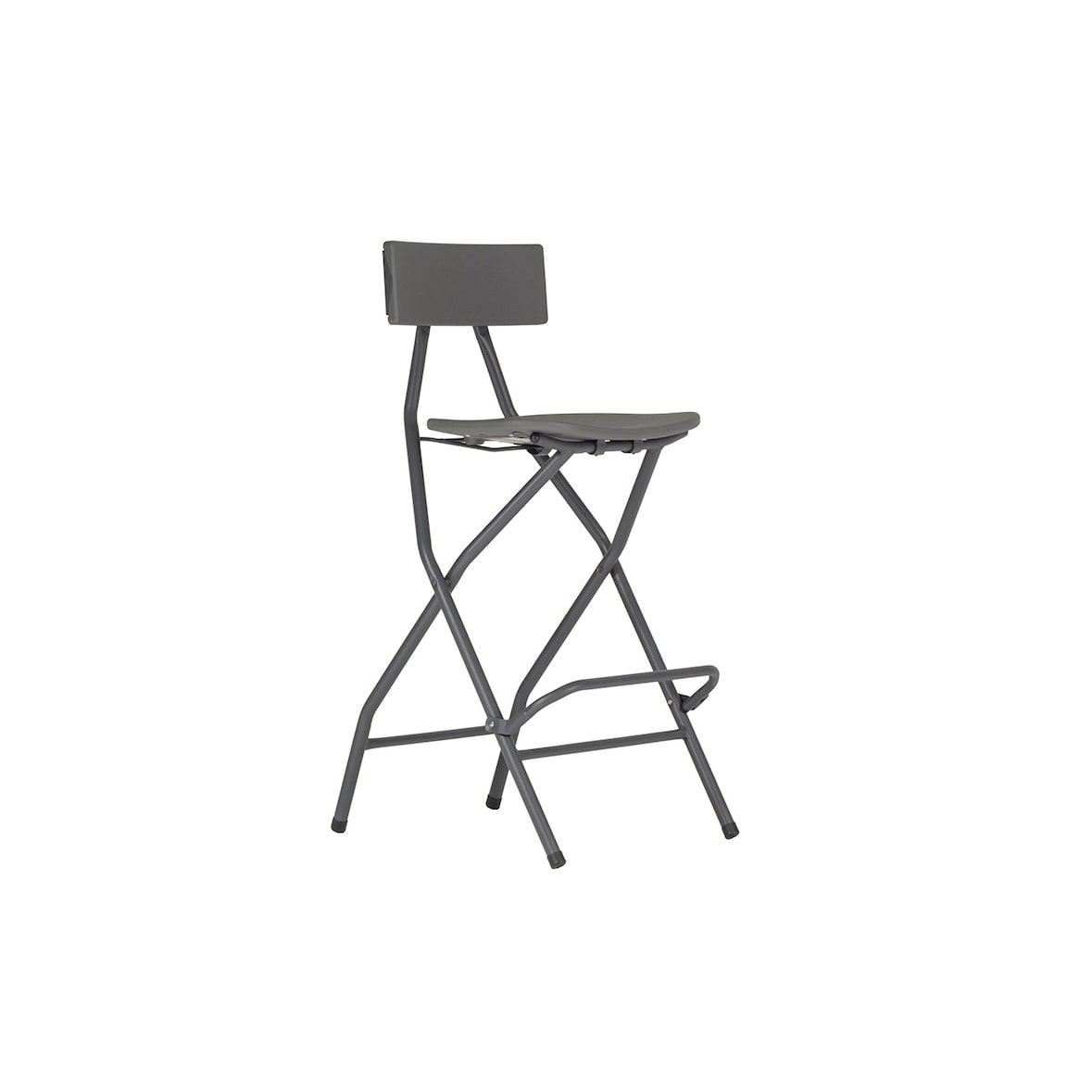 ZOWN Set 2  Taburete alto plegable con respaldos Polietileno para Eventos Alvarstool