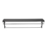 thumbnail of Helloshop26 - Perchero de diseño de pared/mueble de recibidor con estante de almacenaje 110 x 30 x 27 cm negro 03_0010391
