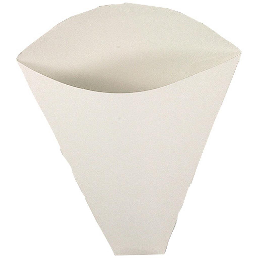 Firplast Cône à crêpe en carton blanc avec un couché PE (x700)