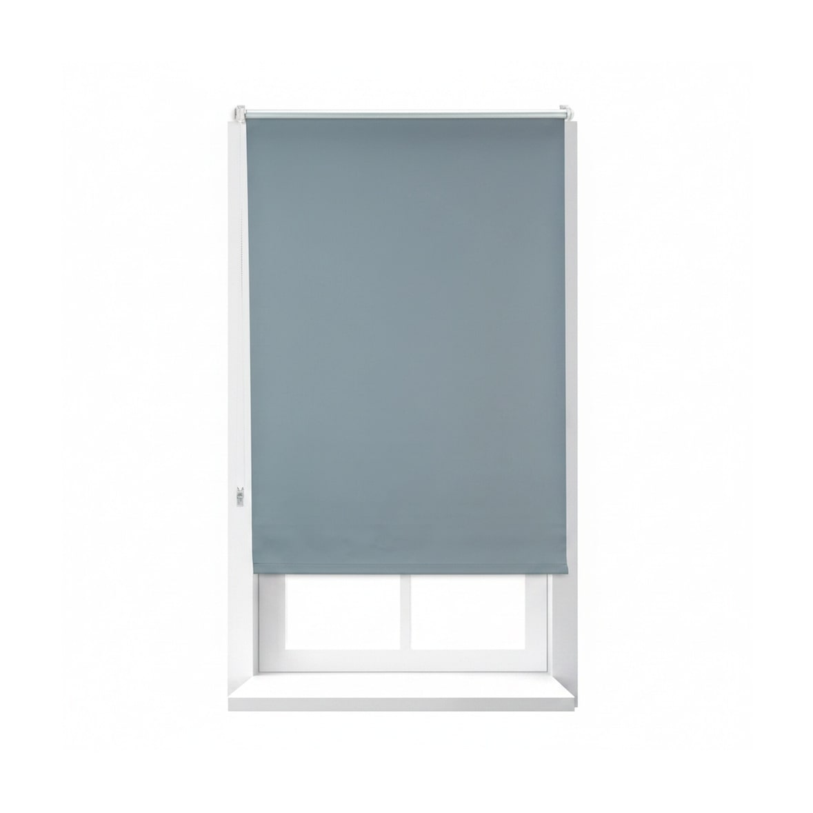 Relaxdays Verdunkelungsrollo, Hitzeschutz, Thermo Rollo Klemmfix, blickdichtes Seitenzugrollo 70x165, Stoff 66 cm, grau