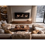 thumbnail of PURLINE Biochimenea mural Negra panorámica de gran anchura con triple llama MELIBEA B