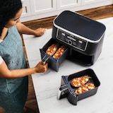 thumbnail of Ninja AF400EU Foodi Dual Heißluftfritteuse Airfryer 2470 W Leistung|9,5 Liter
