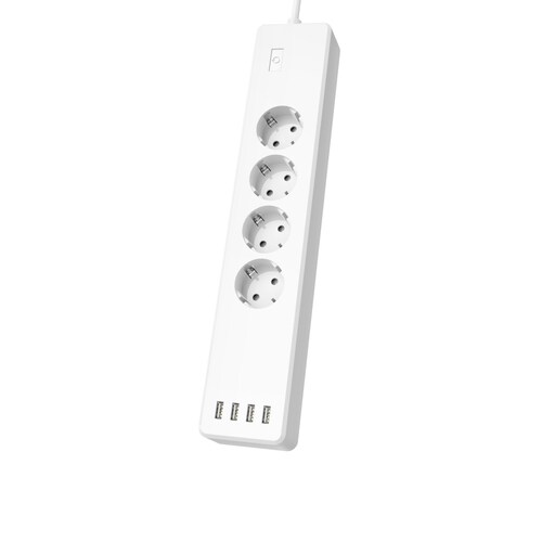 Hama 176574 Hama WLAN-Steckdosenleiste 4-fach, ohne Hub, 4-fach USB
