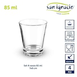 thumbnail of San Ignacio - VIVALTO - Set van 4 glazen koffieglazen van 85 ml