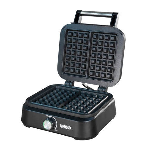 Unold Belgisches Waffeleisen Brüssel 48275 – 1.500 W, für 2 Belgische Waffeln 17x10 cm, PFAS-freie Keramikbeschichtung, stufenlos regelbar