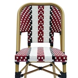 thumbnail of METRO PROFESSIONAL Chaise Pigalle, empilable, aluminium / rotin PE, rouge