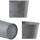thumbnail of Jinfa drei verzinkte Blumentöpfe Höhe: 16 cm, Ø 22 cm
