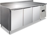thumbnail of KLIMAITALIA Edelst.-Kühltisch 3 Türen, tropischer Klasse-B-Rückwand automatischem Auftauen, T° -2°C/+8°C. Dim. LxWxH 179,5x70x96 cm. CXF3200T