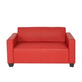thumbnail of 2er Sofa Couch Lyon Loungesofa Kunstleder ~ rot
