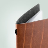 thumbnail of Securit® Menukaart A5 "Leather" - Bruin - Lijn "Ruga" - 100% ecologisch leder - Plaatje "Menu" + blanco plaatje inbegrepen - 4 zijden