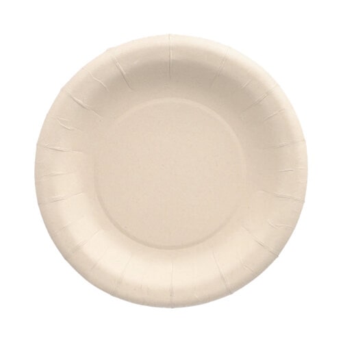 50 Teller, Agrarreste "pure" rund Ø 18 cm weiss