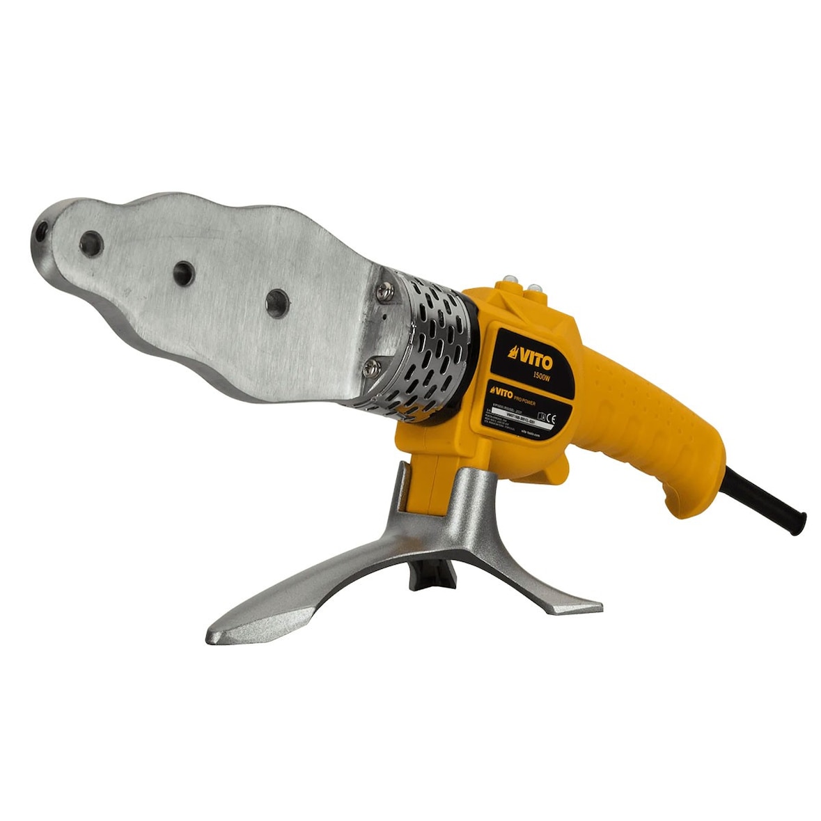 Máquina de Solda de Tubo 1500W 6 Adaptadores 20-63mm 0-300°C VITO Tesoura de Solda