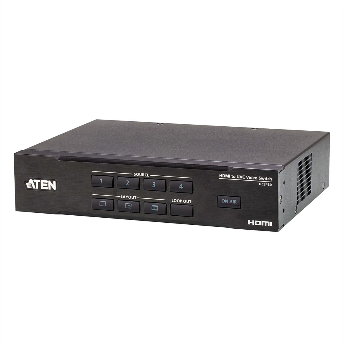 ATEN UC3430 CAMLIVE PRO 4K HDMI-zu-USB-Videokreuzschiene mit 4 Eingängen