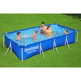 thumbnail of Piscine tubulaire rectangulaire 4x2.1x 0.8m Anti-Corrosion, Liner PVC Renforcé, Pompe de Filtration Incluse 5700L Bestway