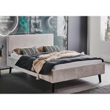 thumbnail of Polsterbett mit Matratze und Lattenrahmen 140x200 Bettgestell Bett Doppelbett mit Kopfteil Beige Made in Germany