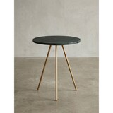 thumbnail of Beistelltisch Echter Marmor Grün 38x38x44cm Anstelltisch Metall Gold, Kleiner Dreibein Sofatisch Rund, Wohnzimmertisch Couch Modern, Couchtisch