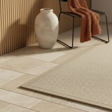 thumbnail of Teppich Balkon Unifarben Pflegeleicht Waschbar Strapazierfähig Terrasse Küche Läufer Beige 80x250 cm OEKO-TEX – ORIANA von Kadima Design