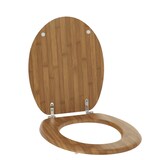 thumbnail of Abattant WC en Bois moulé aspect Bambou avec Kit fixation en Acier Inoxydable